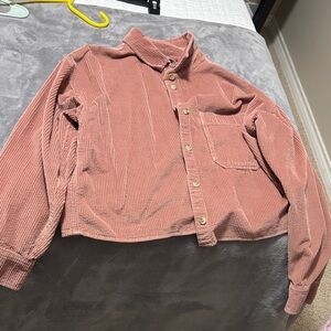 American Eagle Outfitters Corduroy Jacket - Dusty Rose